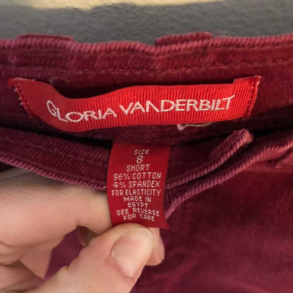 Gloria Vanderbilt Vintage Burgundy Jeans Size 8 S… - image 6