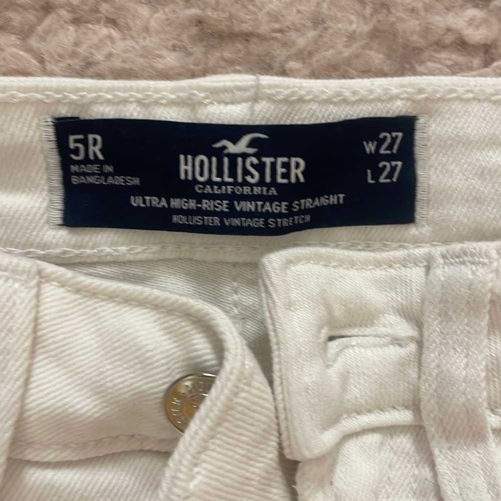 Hollister Vintage High Rise White Jeans - image 2