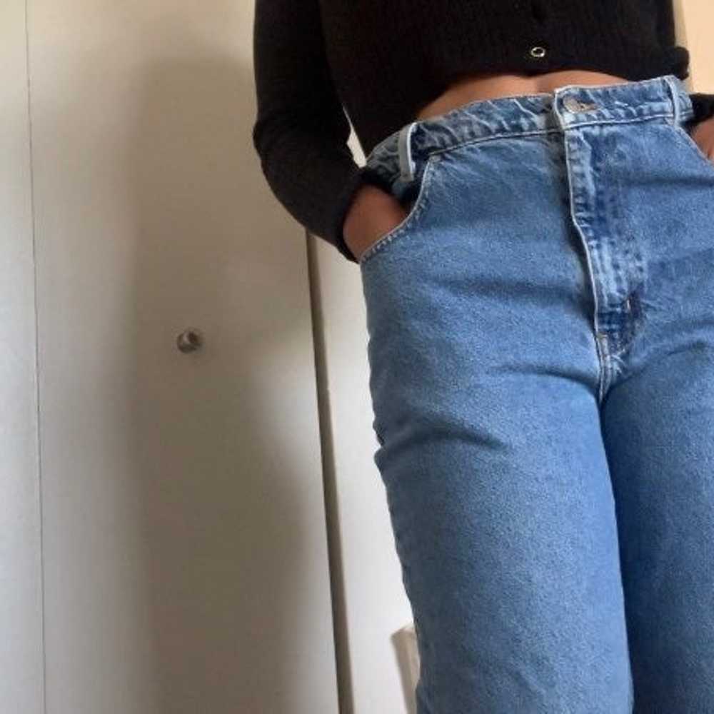 High Waisted Straight Vintage Mom Jeans - image 1