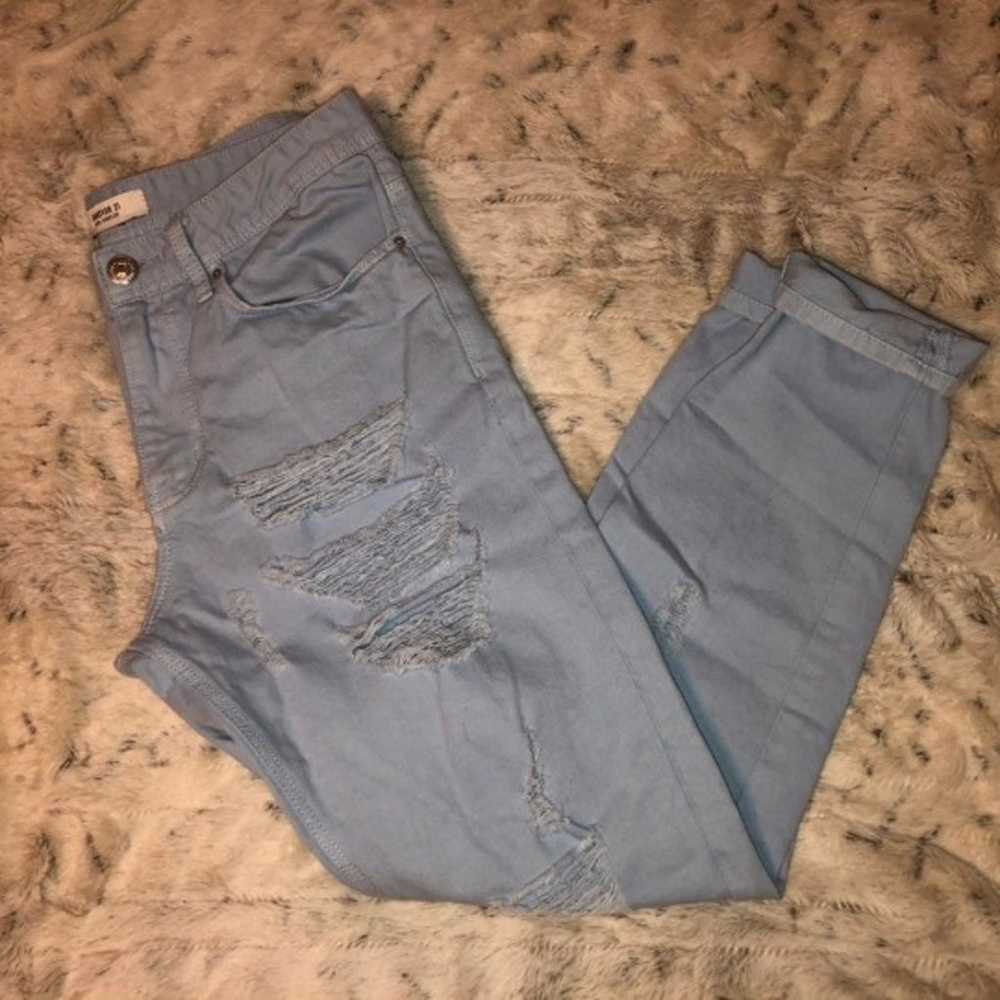 Distressed High Rise Baggy Jeans - image 2