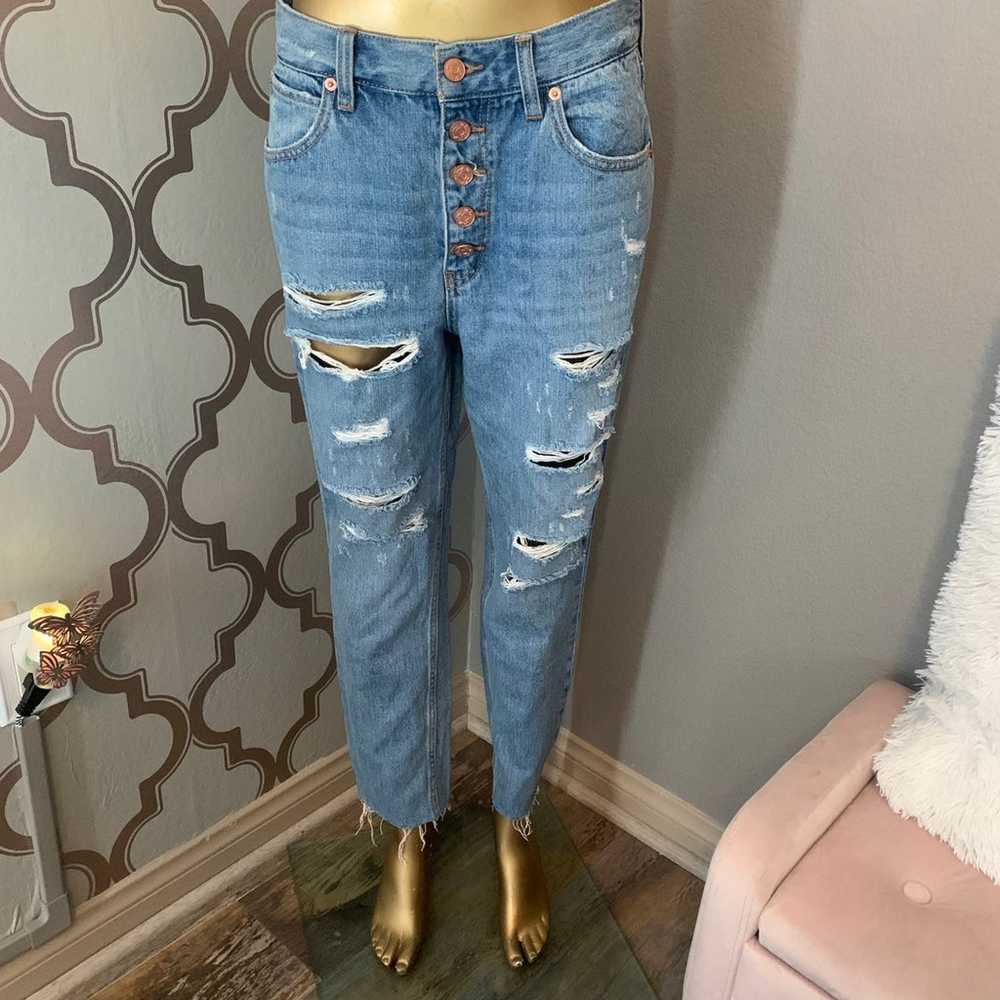 We Are Free Vintage Distressed Mom Jeans by Free … - image 1