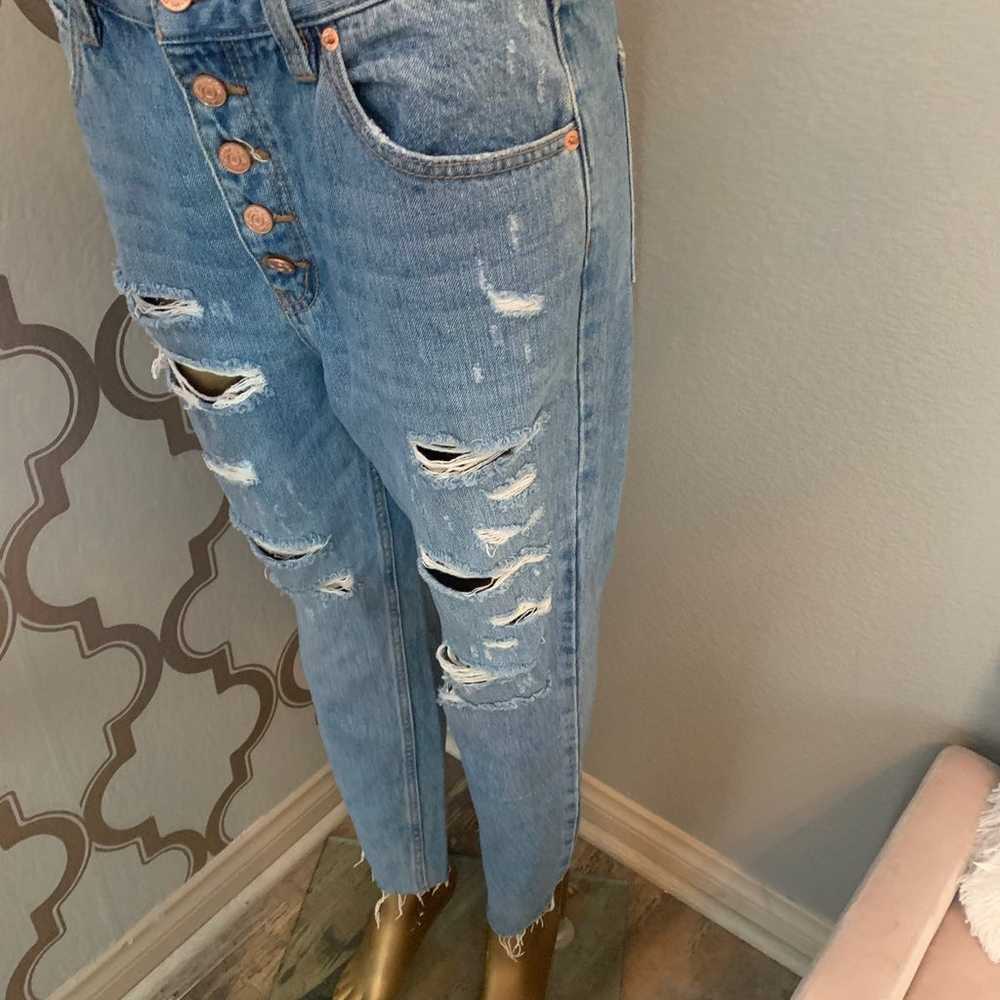 We Are Free Vintage Distressed Mom Jeans by Free … - image 7