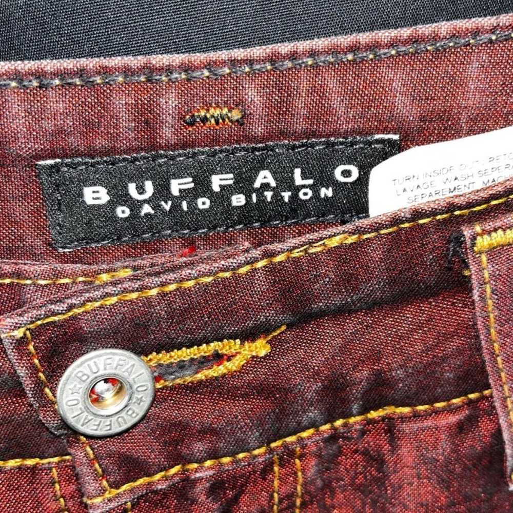 Vintage 90’s Buffalo by David Bitton shimmery red… - image 2