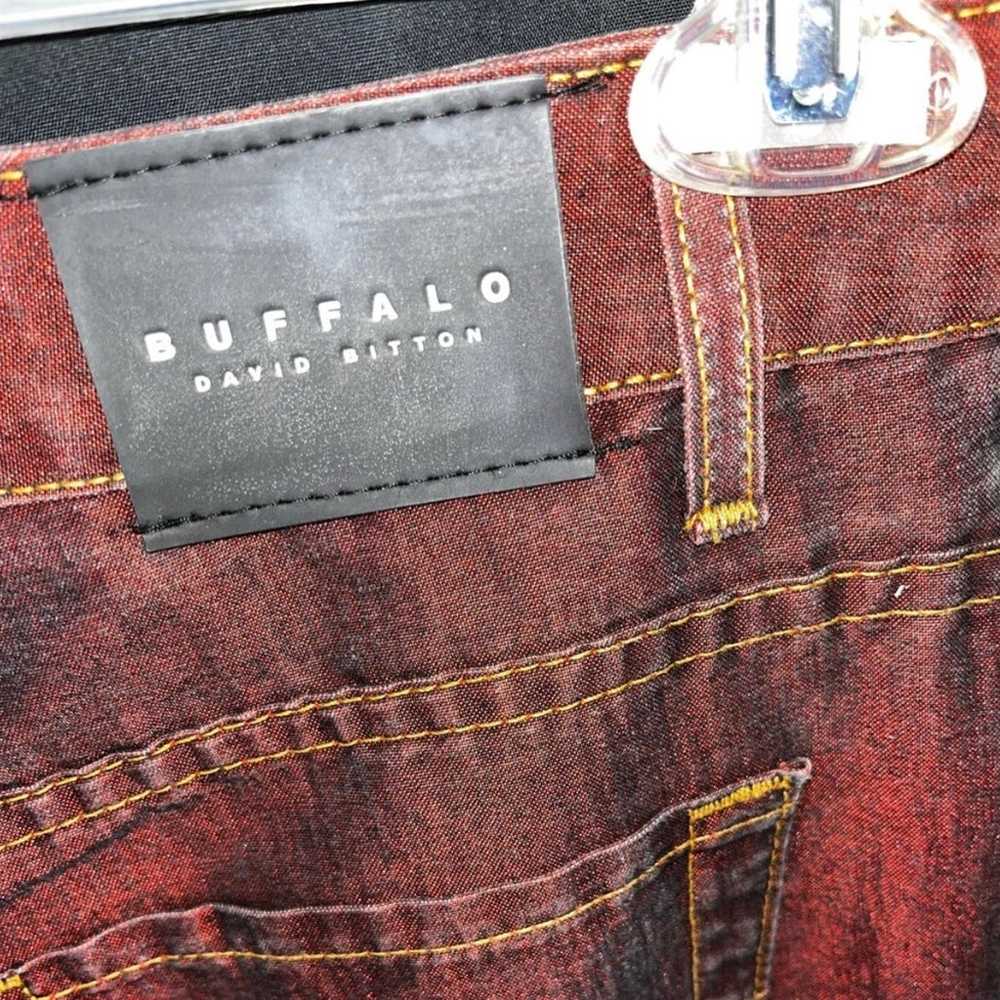 Vintage 90’s Buffalo by David Bitton shimmery red… - image 5