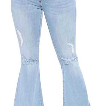 Ripped Bell Bottom Jeans
