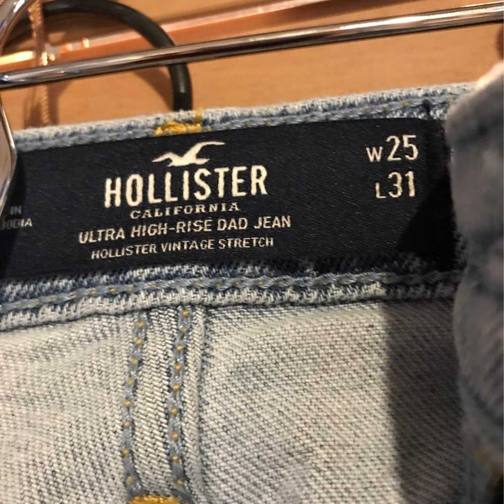 Hollister Jeans size 1R light blue wash vintage s… - image 5