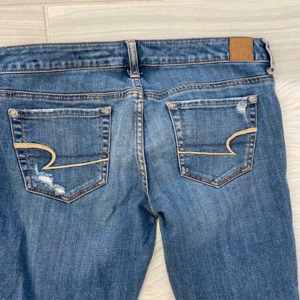 American Eagle Distressed Vintage Flare Crop Jeans - image 12