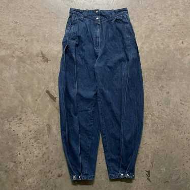 Vintage Unique 1990s Baggy Tapered Denim Jeans Nav