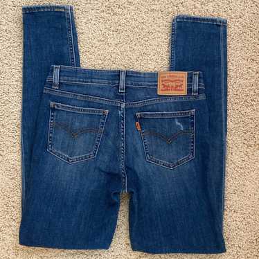 Low Stretch Blue Jeans Levis 519 Low Rise Flare Denim Size 13 JR-L