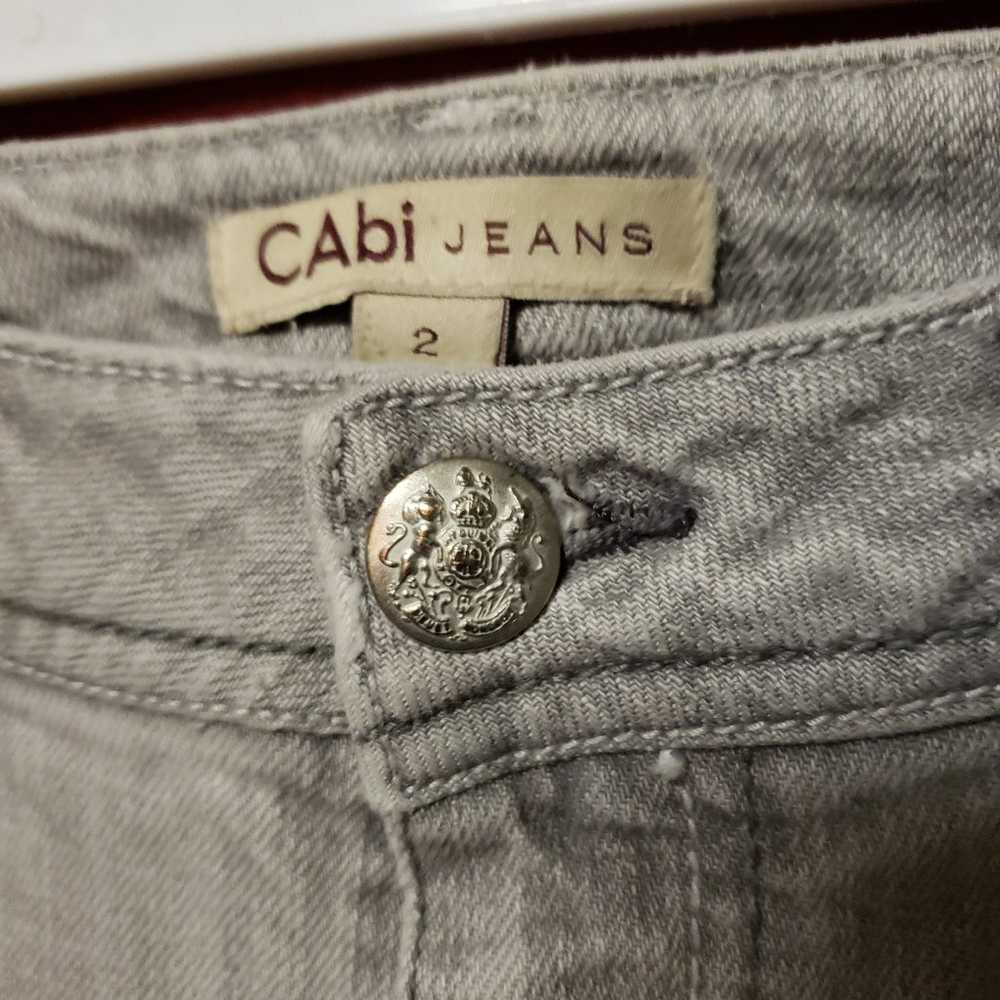 Vintage Cabi Jeans-mid rise-Stonewash Gray-Contem… - image 5