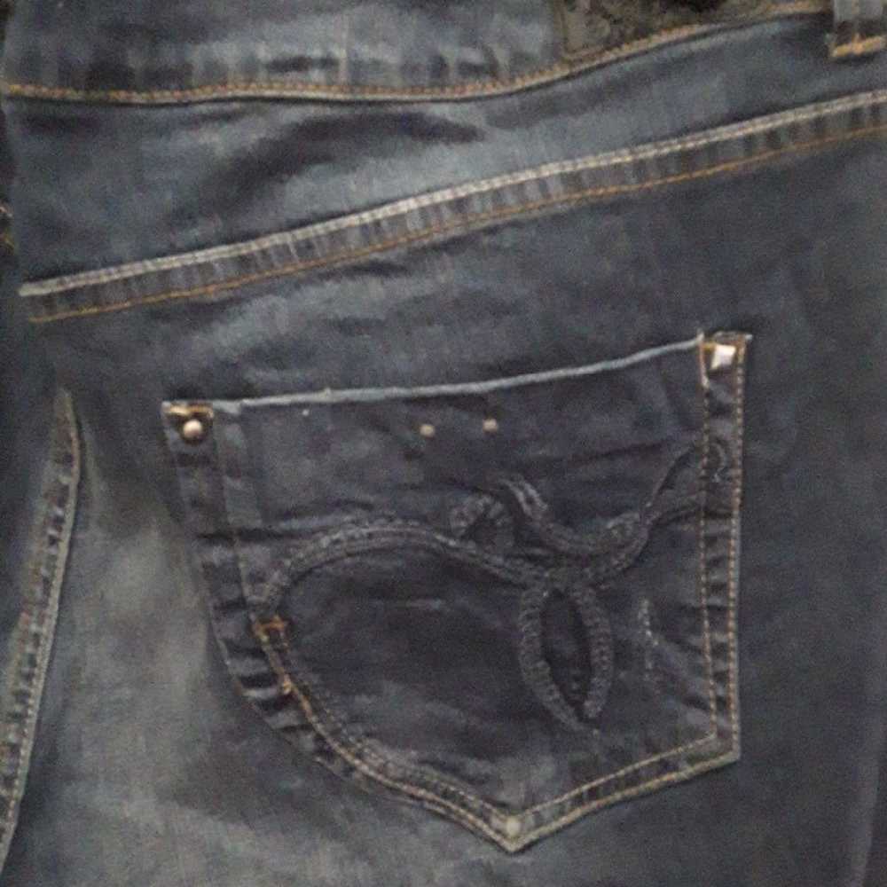 VTG Paris Blues Stretch flare jeans Sz 25 - image 2