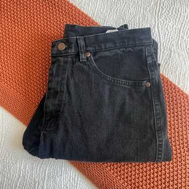 Vintage Lee Original Mom High Waist Jeans, Black … - image 1