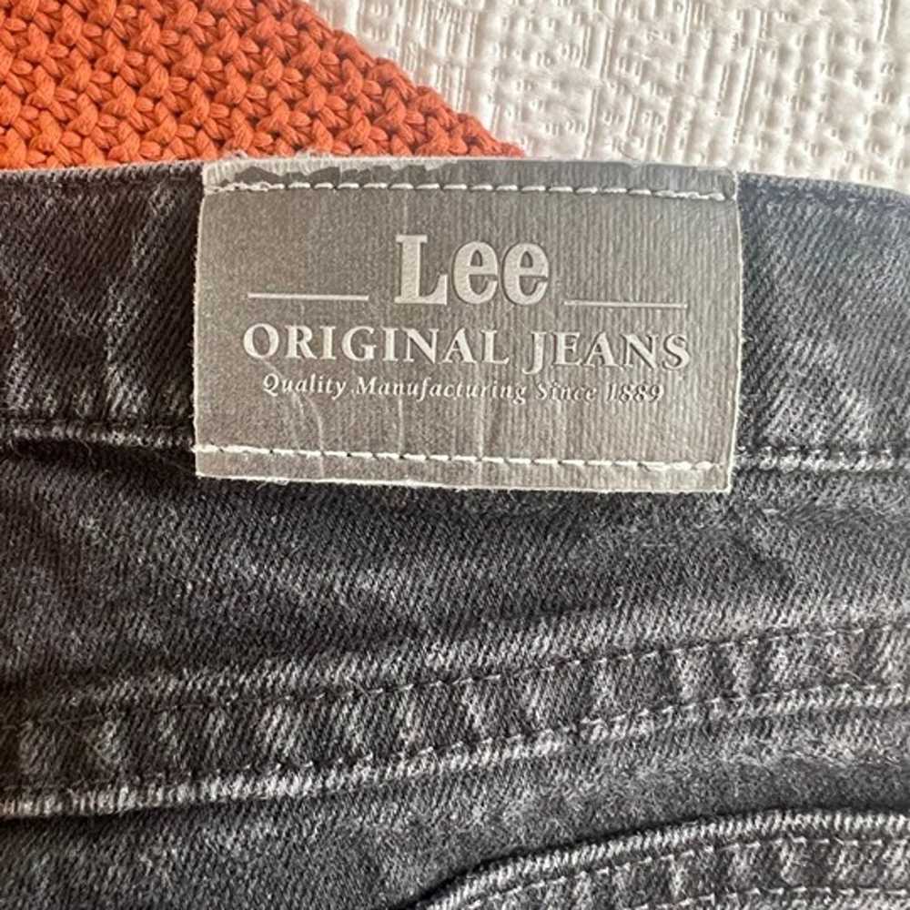 Vintage Lee Original Mom High Waist Jeans, Black … - image 4