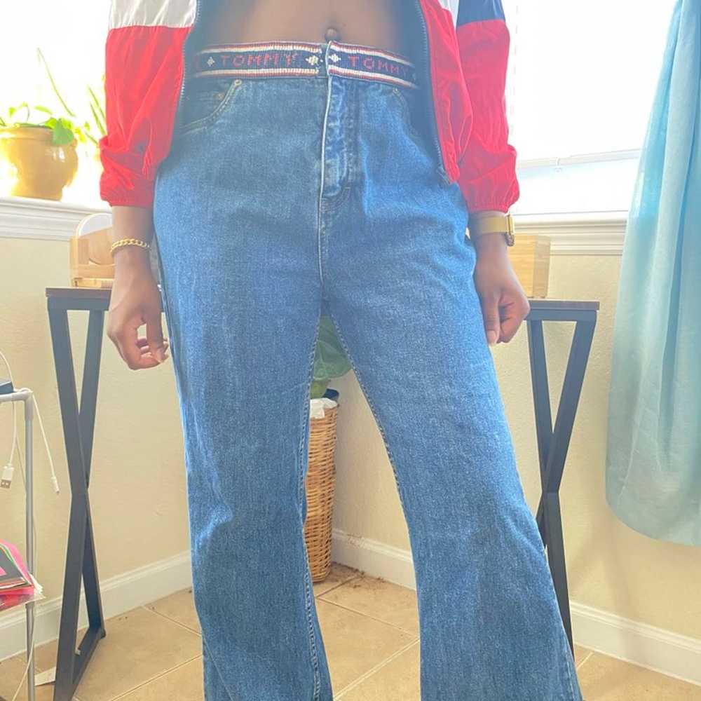 Vintage Beaded Jeans - image 1