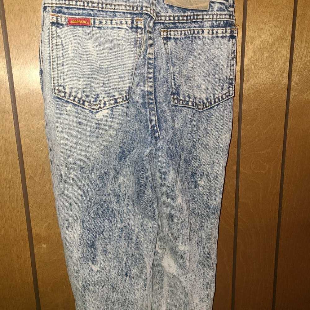 1980s Vintage jordache acid washed jeans - image 2