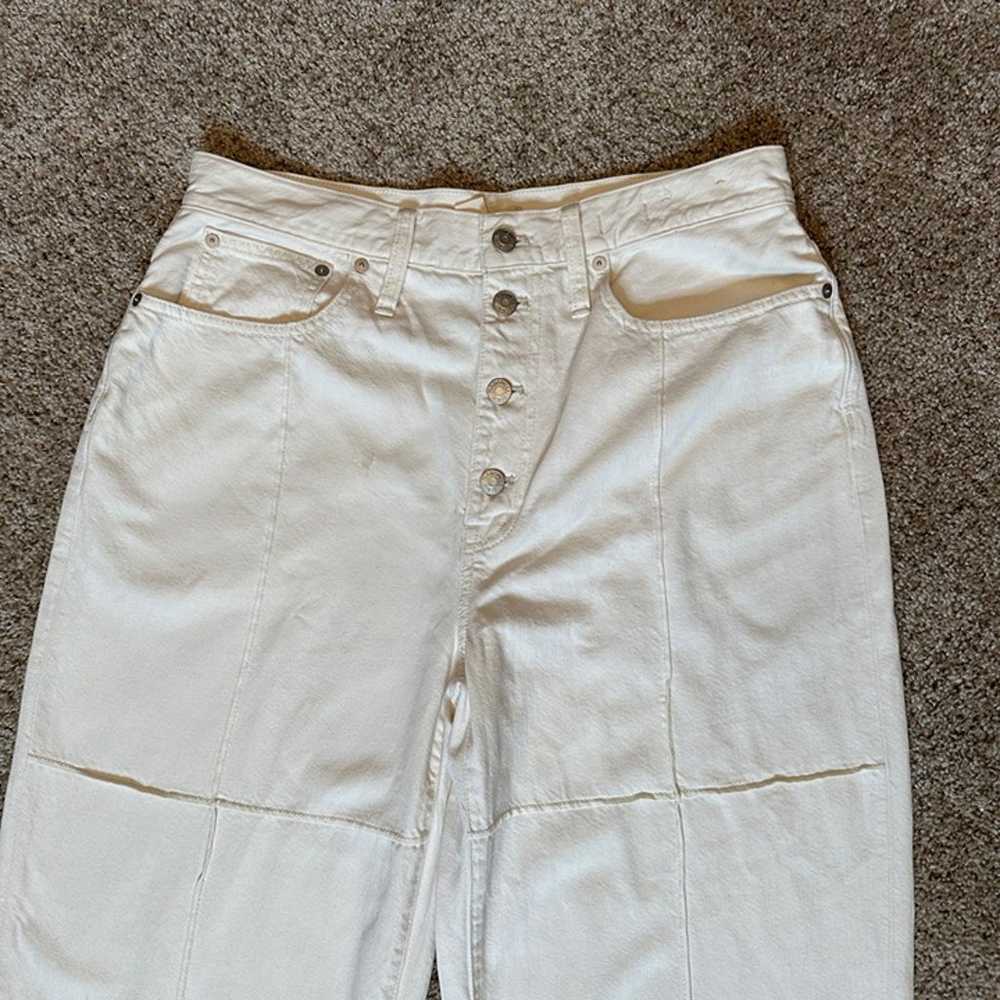 Madewell Baggy Straight Jeans in Vintage Canvas w… - image 4