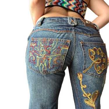 Antik Denim Embroidered Jeans