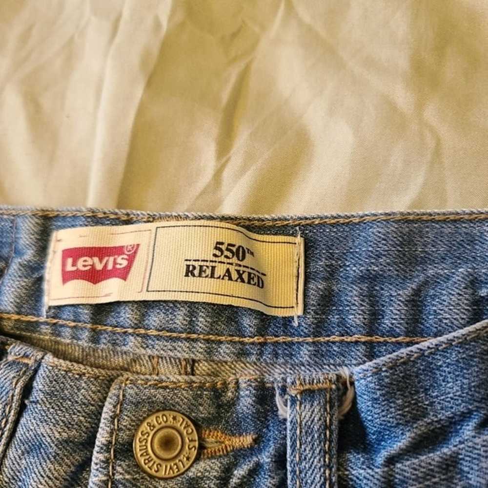 Vintage Red Tab Levi's 550 Relaxed Jeans, Kids Sl… - image 3