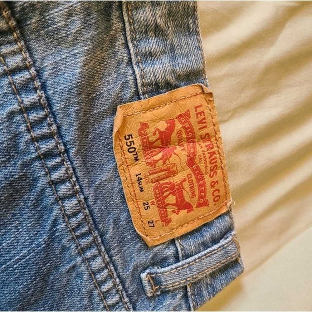 Vintage Red Tab Levi's 550 Relaxed Jeans, Kids Sl… - image 6