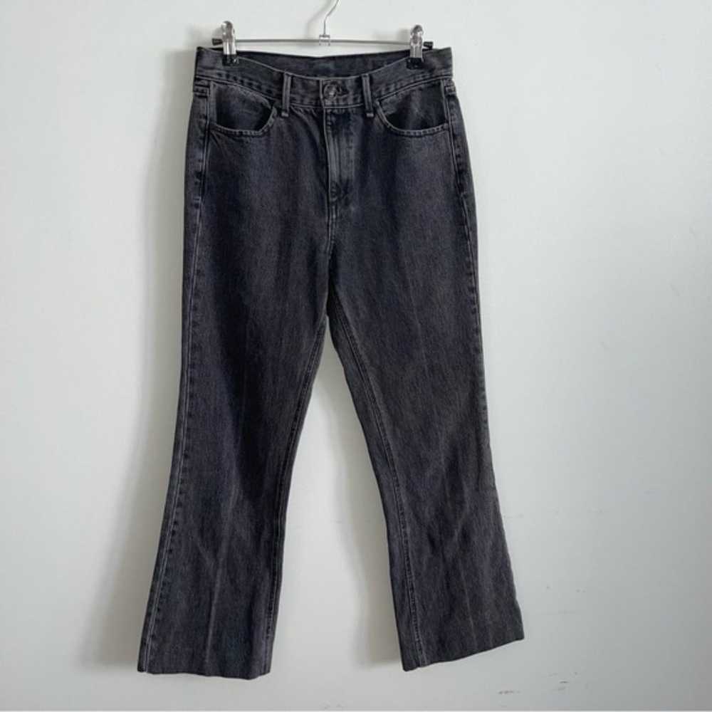 RAG & BONE Dylan High Waist Flare Jeans Grey Kuro - image 5