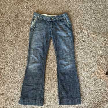 YMI Jeans Womens 9 Blue Denim Low Rise Bootcut Flared Pre-owned Ship Free