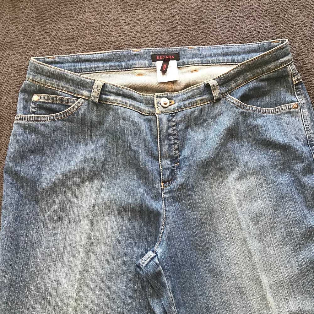 Vintage Escada Blue Jeans Denim Size 42 Straight … - image 3
