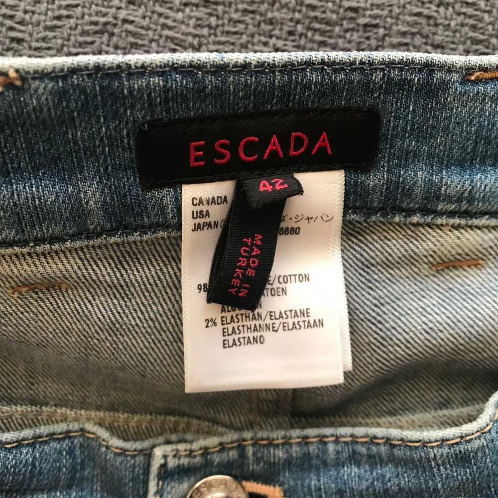 Vintage Escada Blue Jeans Denim Size 42 Straight … - image 4