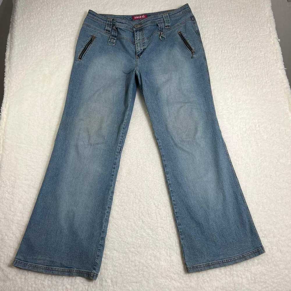 Y2K Plus Size Grunge Bootcut Jeans - image 2