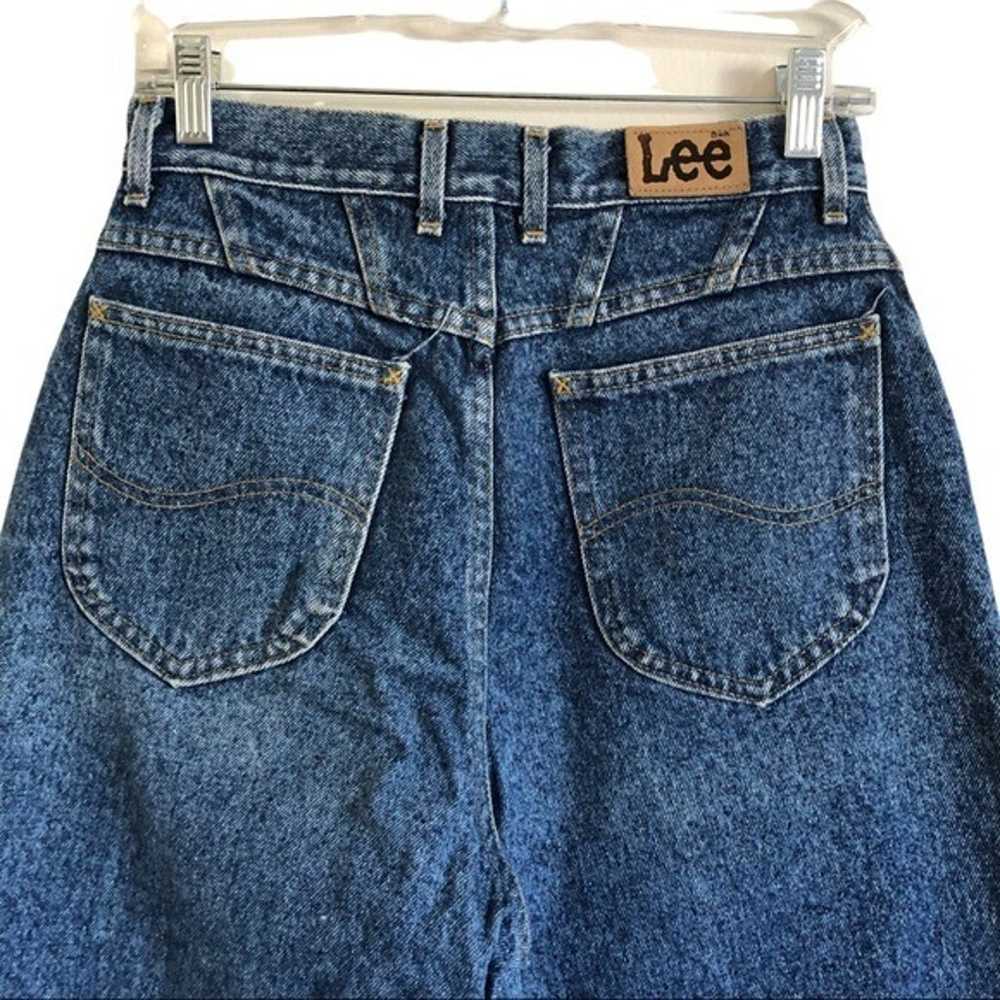 Vintage 90s Lee High Waist Blue Tapered Mom Jeans… - image 12