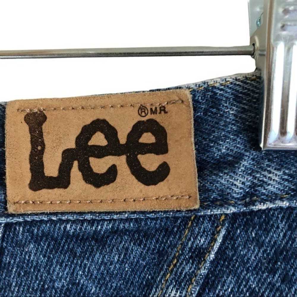 Vintage 90s Lee High Waist Blue Tapered Mom Jeans… - image 8