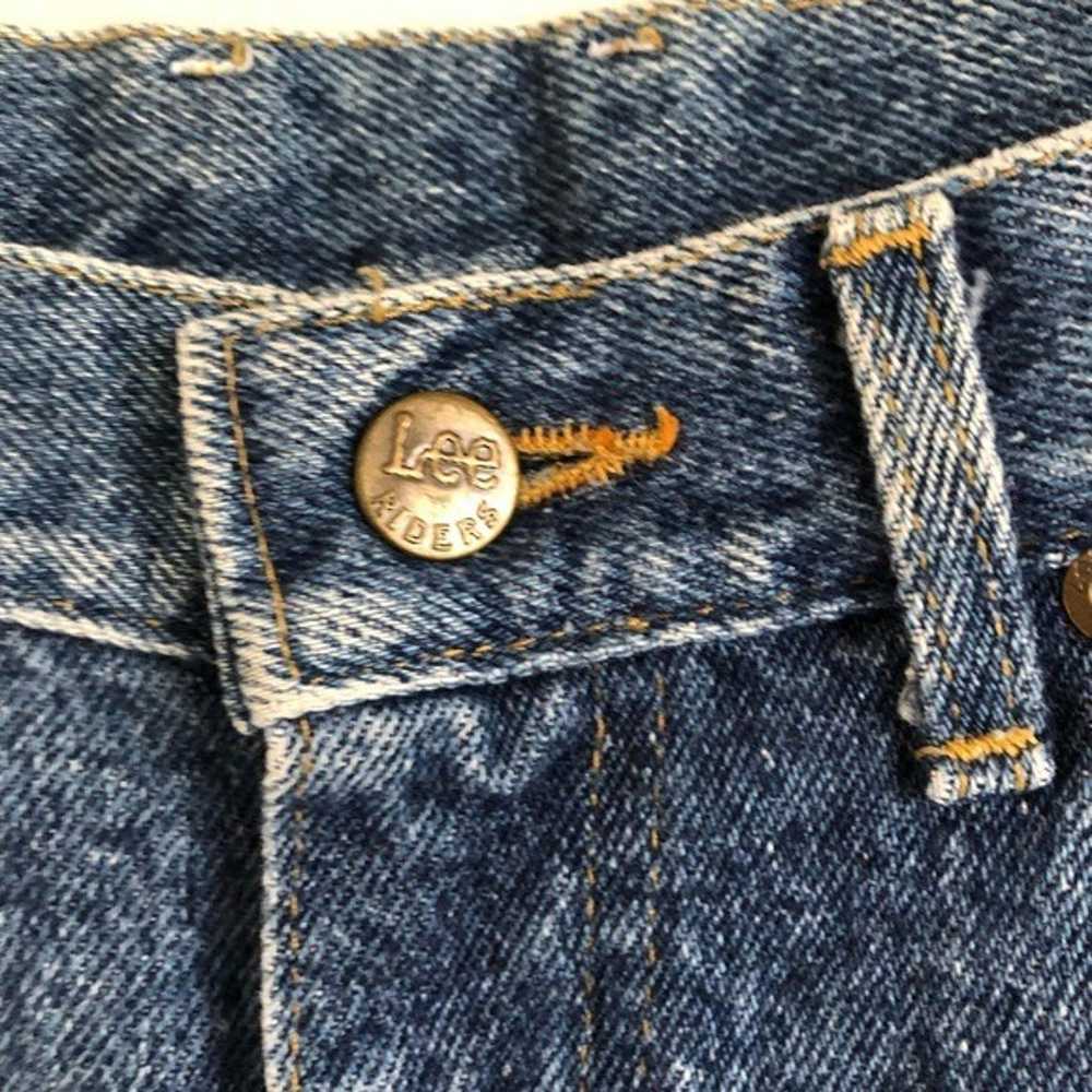 Vintage 90s Lee High Waist Blue Tapered Mom Jeans… - image 9