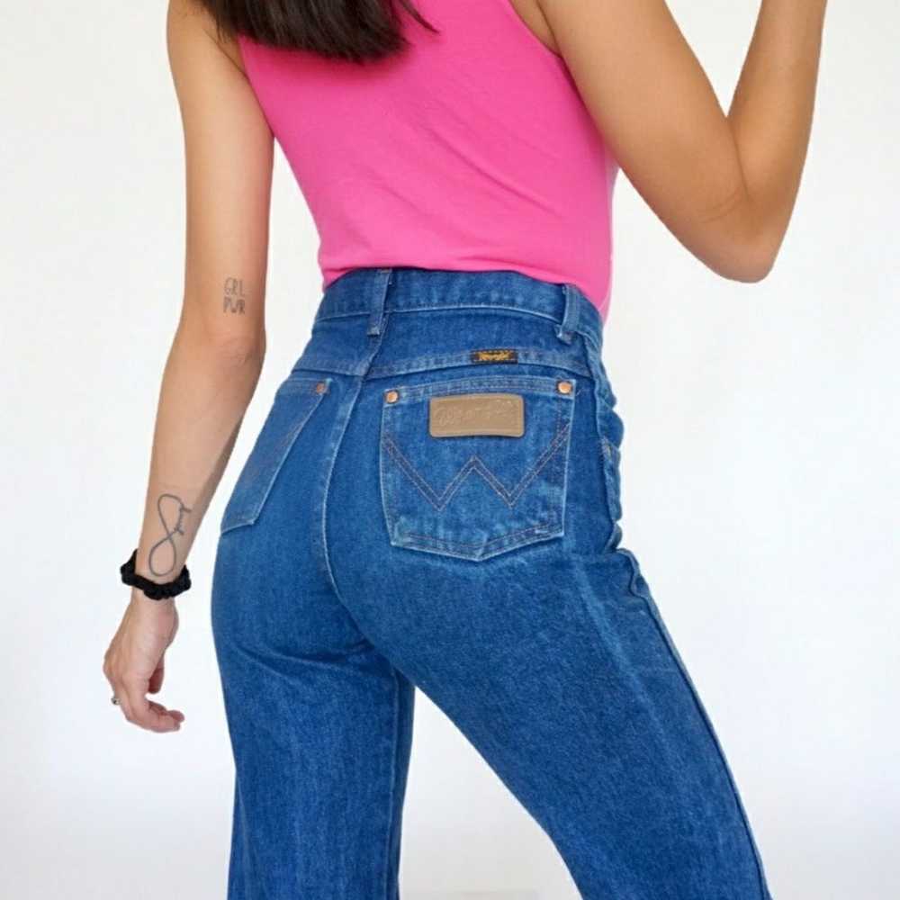 Vintage High Waist Wrangler Jeans Made In USA Scovill Zipper 7 27