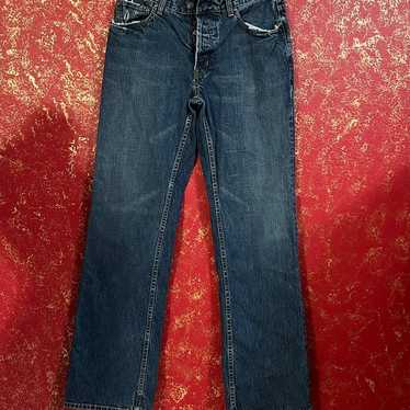 Gap Jeans Men 32x28 Boot Cut Blue Denim Medium Wash Blue Casual Adult
