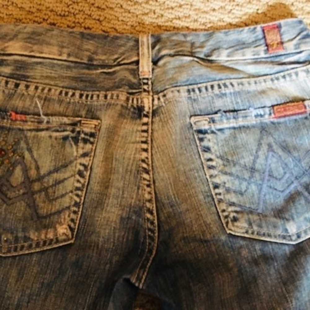 Vintage 7 For All Mankind Studded Jeans - image 7