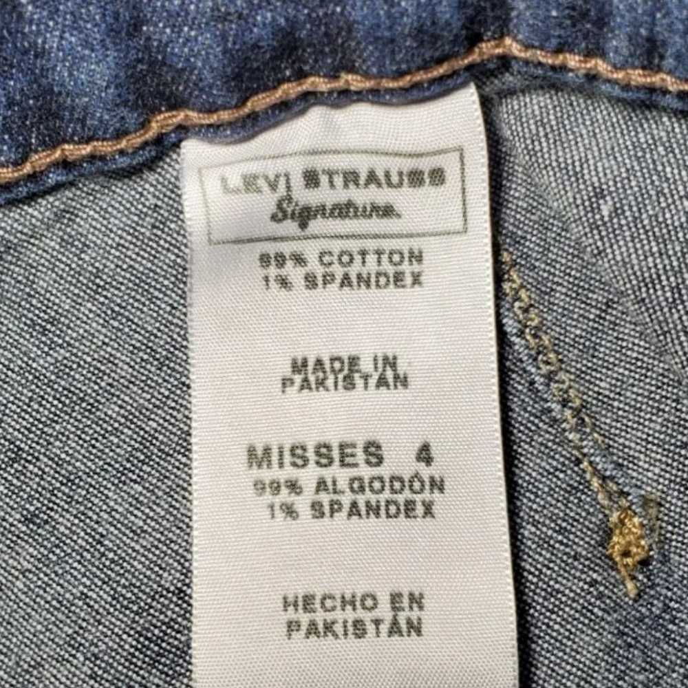 Levi's Straus Signature Misses Size 4 Jeans Blue … - image 7