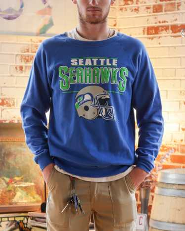Large 80s Seattle Seahawks Sweatshirt