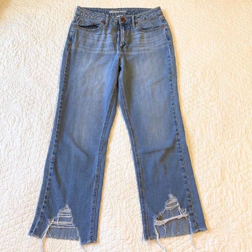American Rag Cie 90's Style Crop Jeans with Shark… - image 2