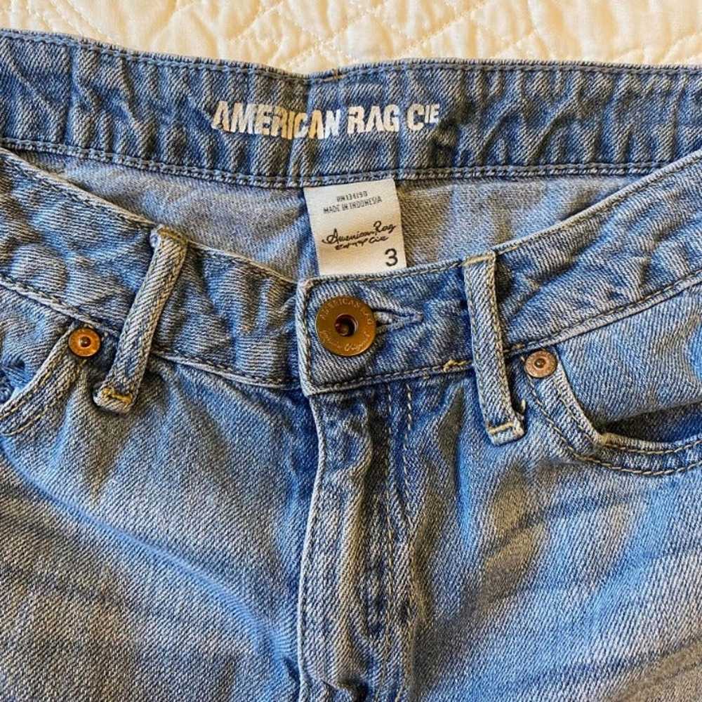 American Rag Cie 90's Style Crop Jeans with Shark… - image 6