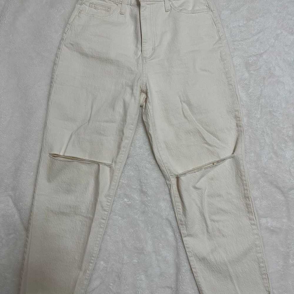 Universal Thread Vintage Straight White Jeans - image 2