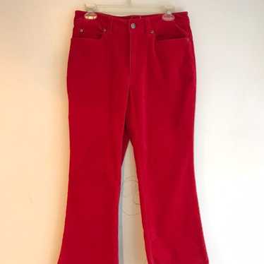Vintage Red Velvet Pants - image 1