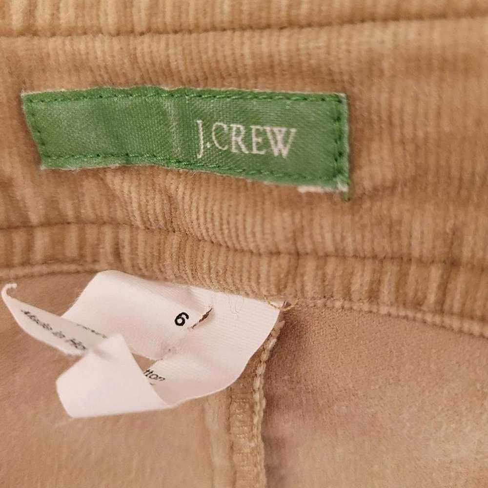 Vintage J. Crew Bootcut Tan Corduroy pants size 6 - image 4