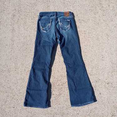Y2K big star mid rise fit denim jeans women's siz… - image 1