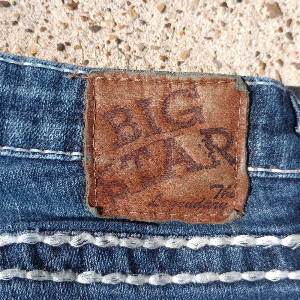 Y2K big star mid rise fit denim jeans women's siz… - image 6