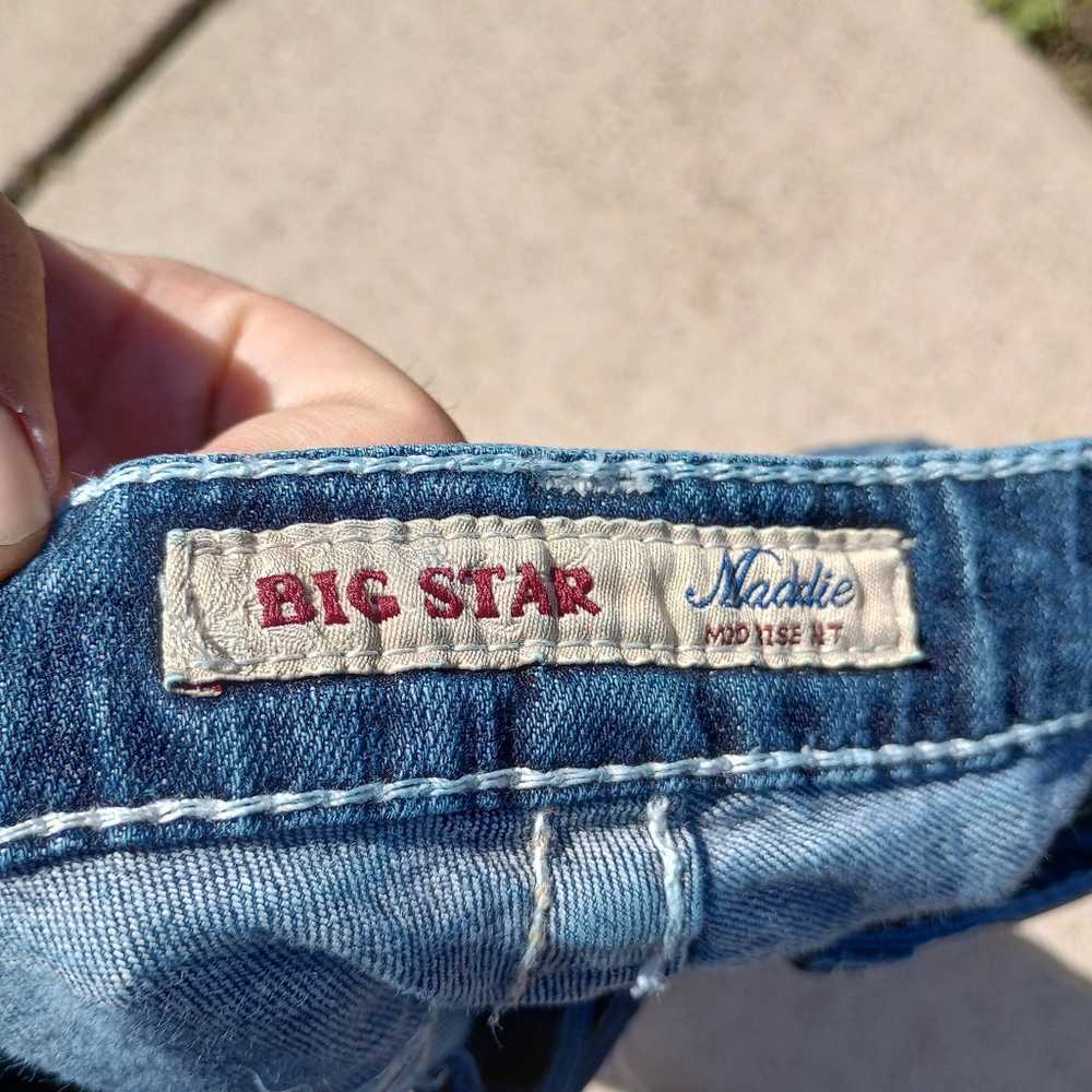 Y2K big star mid rise fit denim jeans women's siz… - image 8