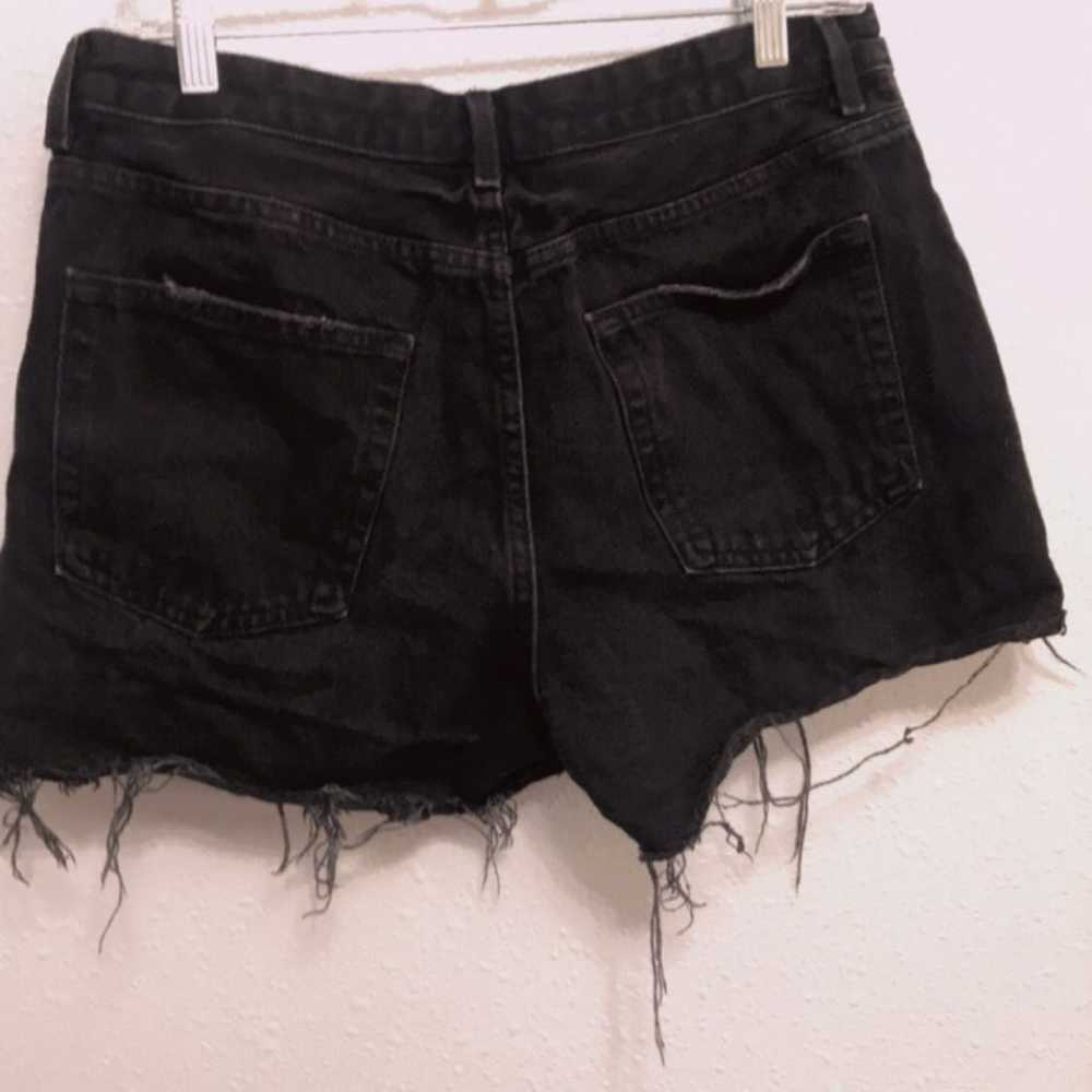 Topshop Moto High-rise denim shorts - image 3