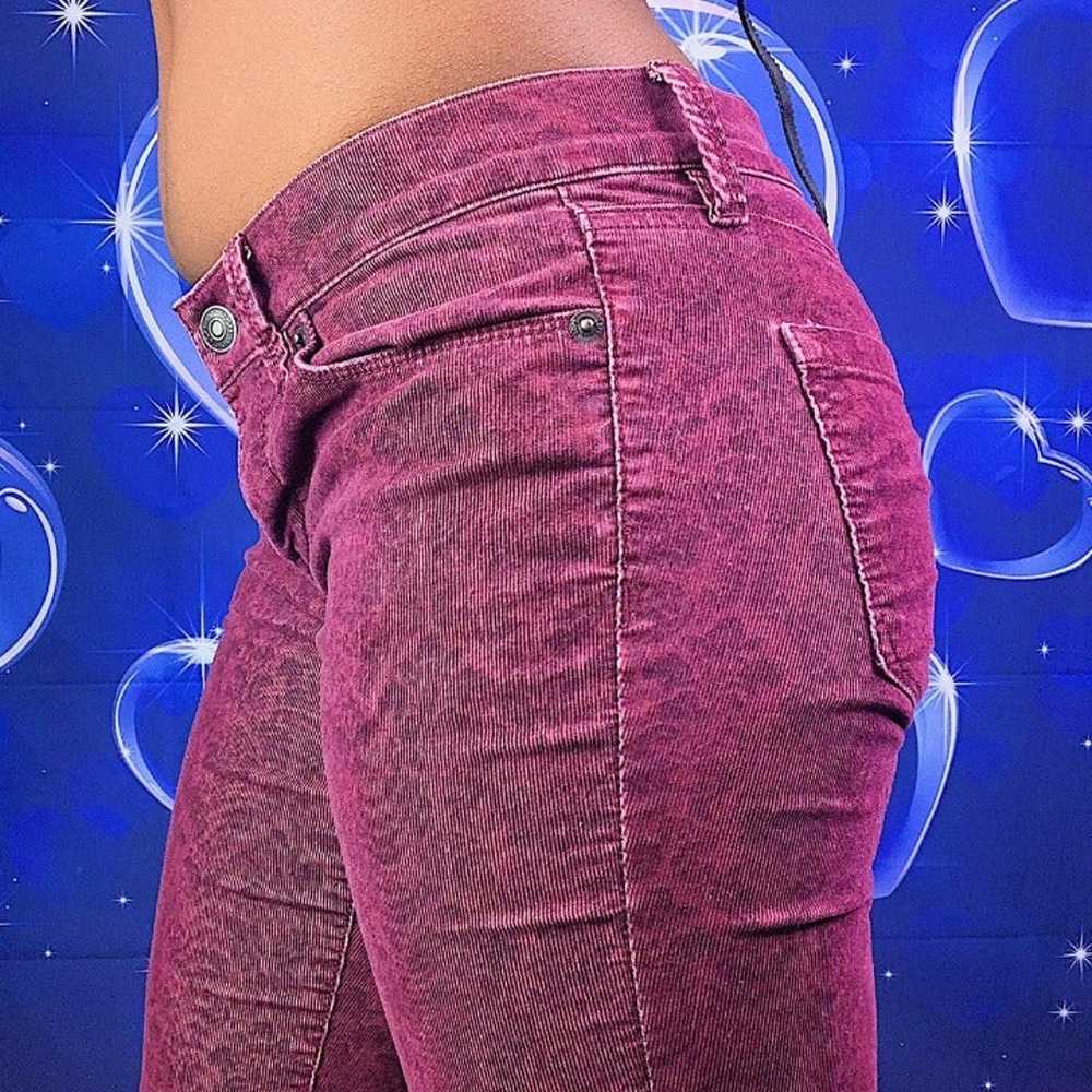 purple printed jeans - image 2