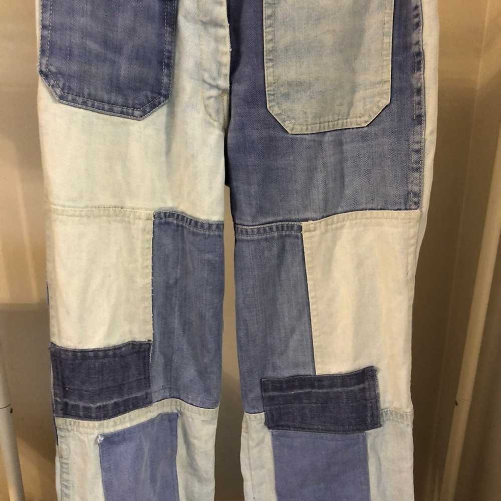 VINTAGE patch flare jeans - image 3