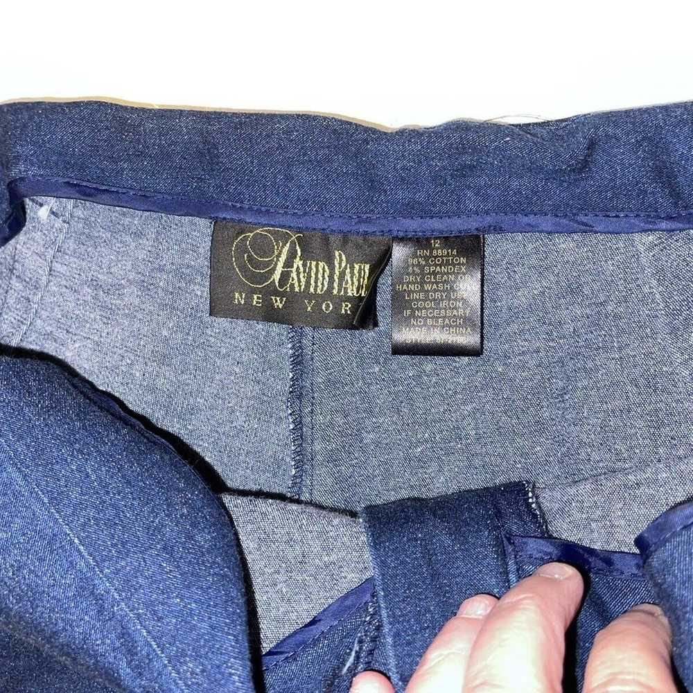 Women's Vintage Size 12 Blue Jeans Pants David Pa… - image 6