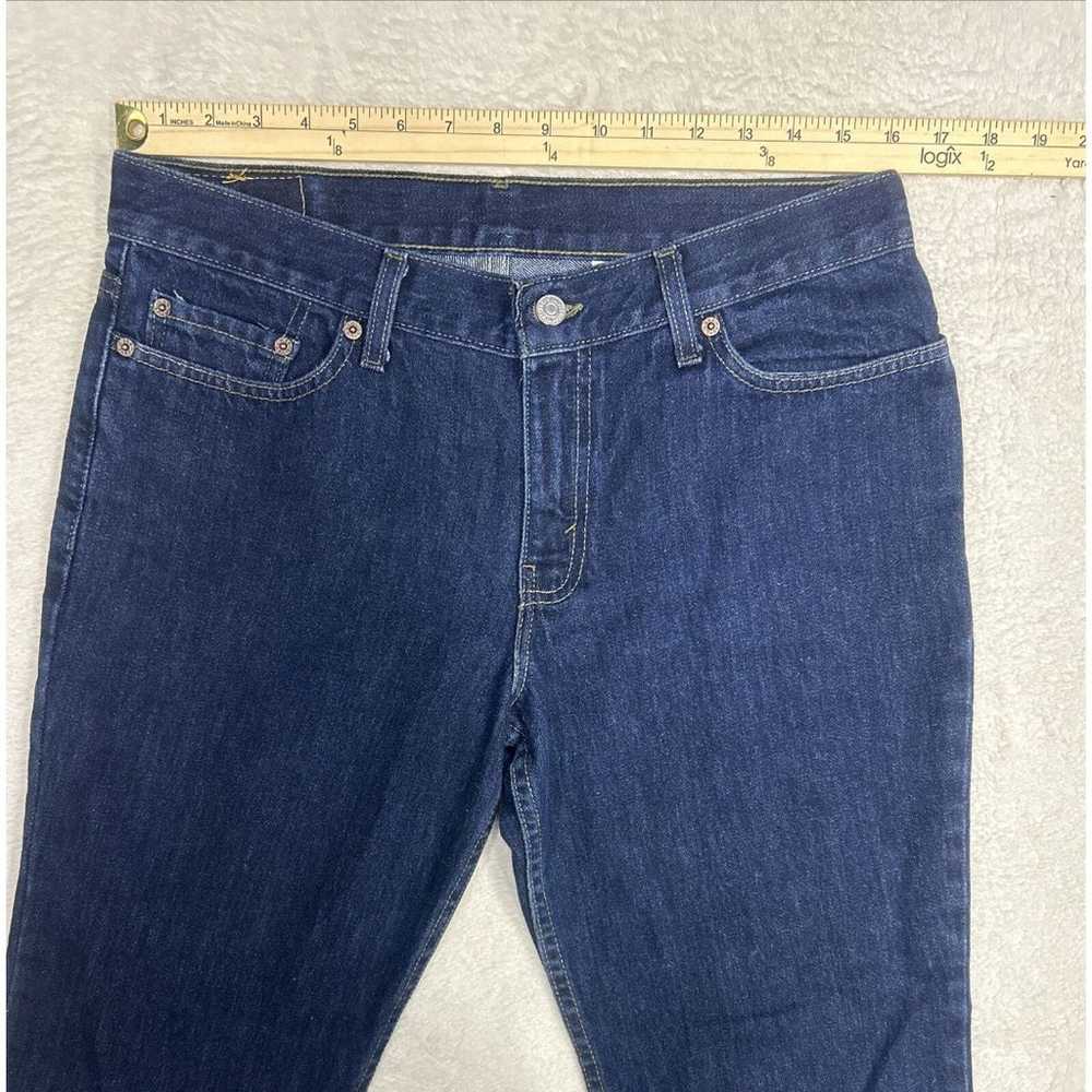 Vtg Levi's 518 Super Low Boot Cut Women's Dark Wa… - image 5