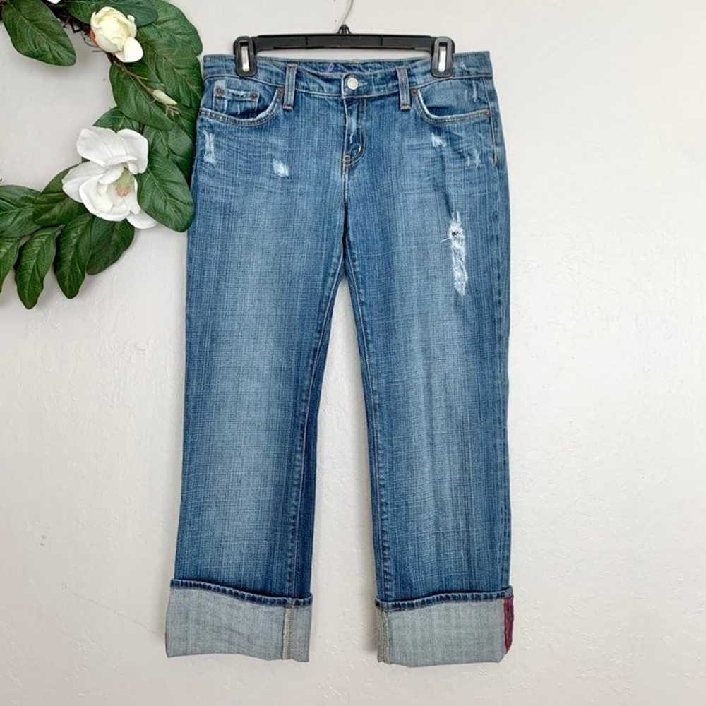 Vintage Bebe Distressed Bootcut Jeans 29 - image 1